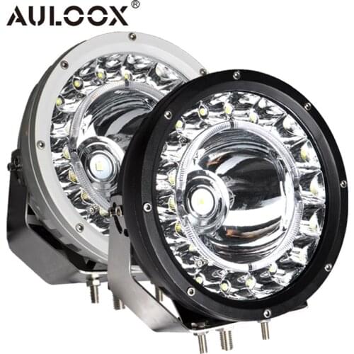 AULOOX 9" Inch Off Road LED Work Light Bar 200W Led Lamp 12V 4x4 4WD Truck Led Light Bar For Car Auto Boats SUV ATV UAZ Pickup