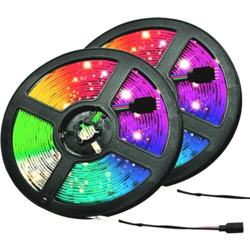 LED Strips Lights RGB 2835 NO Waterproof Flexible Lamp Tape Ribbon With Diode Tape DC 12V 10M 32.8ft Holiday Xmas decoration