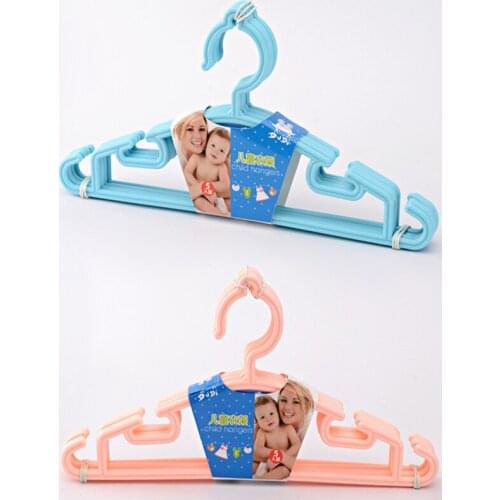 Kids Clothes Hangers 5pcs/Lot Portable 270 Degree Arc Hook Design Outdoor Clothes Drying Rack for Children Plastic Baby Hangers