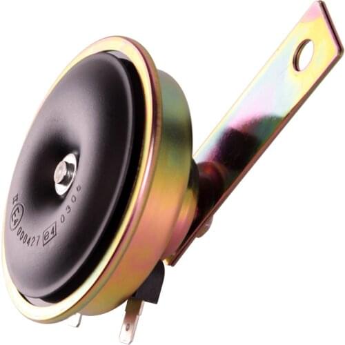 FARBIN 12V 105db Waterproof Motorcycle Horn 3" Mini Super Loud Electric Horn Universal Basin Small Round Horn