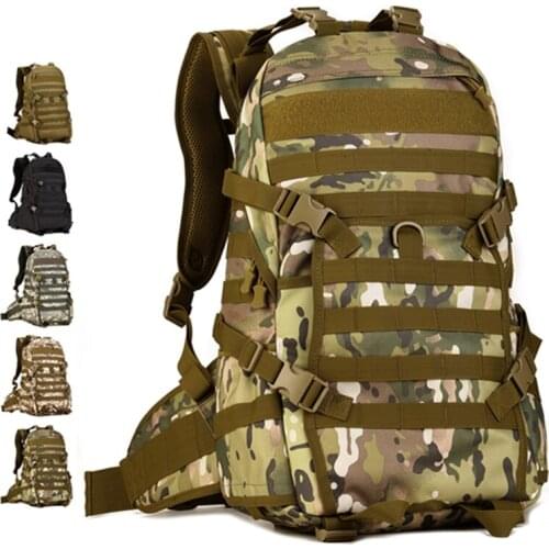 Military Tactical Backpack Large Canvas Army Pack Waterproof Outdoor Bag Backpack for Outdoor Hiking Camping Trekking Rucksacks