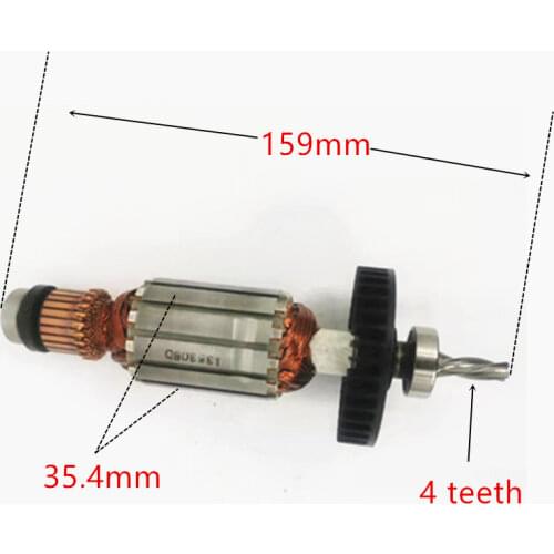 Armature 510163-9 220-240V Rotor For Makita M8100B MT815