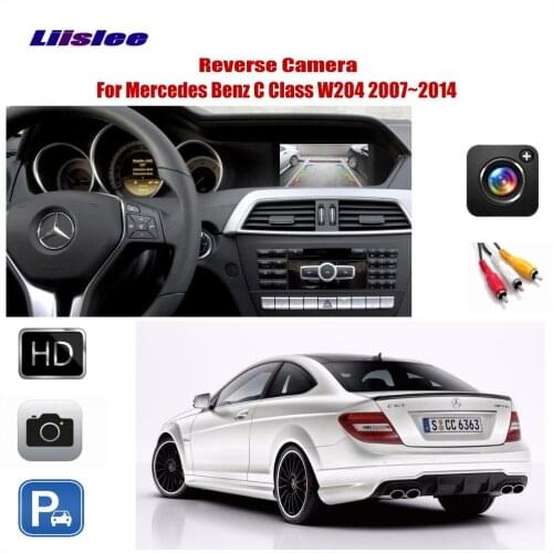 Car Reverse Rear View Camera For Mercedes Benz C Class W204 2007-2014 RCA Adapter Connect The Original Factory Screen