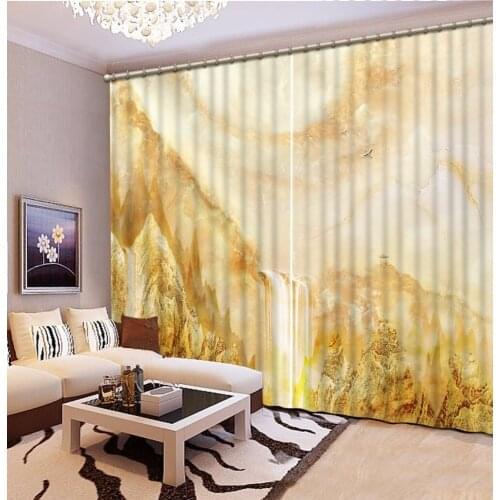Home Decoration Curtains marble Curtains For Living room Bedroom Curtain Kitchen Blackout 3D Window Curtain