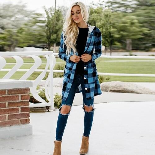 Women Long Plaid Shirt Coat Long Sleeve Y2K Preppy Tops Jacket Spring Summer Loose Casual Female Clothing Oversize Outfit 2XL