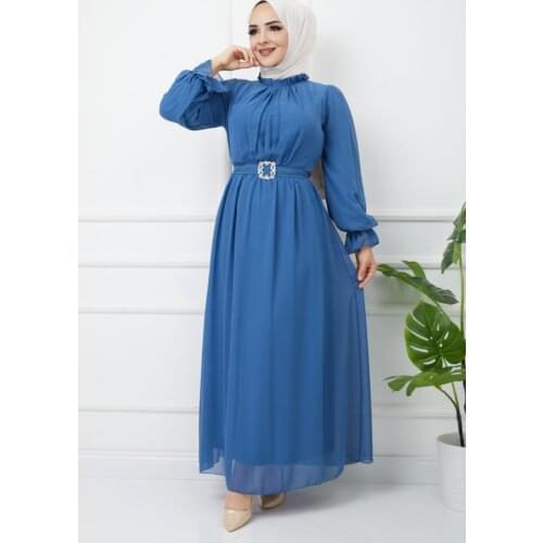 Womens Complete Lined Kaftan Abaya Dubai Turkey Muslim Fashion Dress Islamic Clothing For Women African Long Dresses