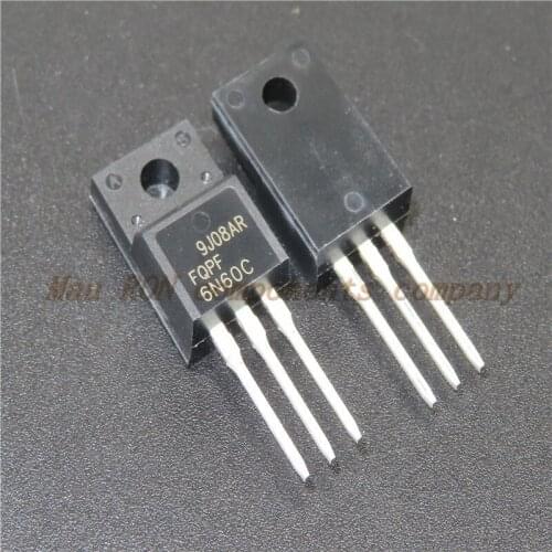 10PCS/LOT FQPF6N60C TO-220F 6N60C 6N60 TO220F FQPF6N60 New original In Stock