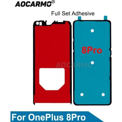 Aocarmo For OnePlus 8 Pro 1+8 Pro Front Lcd + Back Cover Waterproof SAdhesive ticker Glue