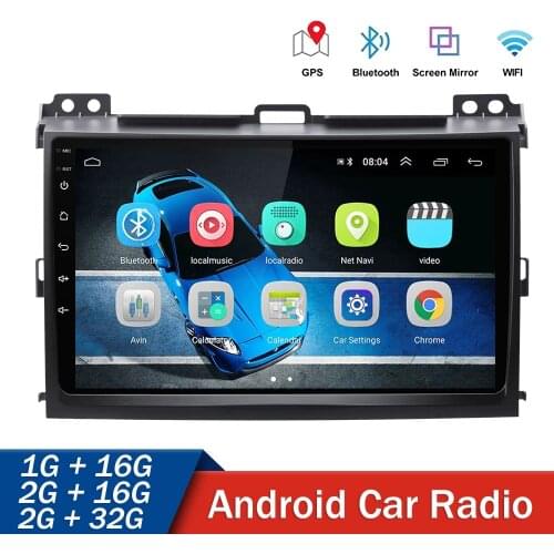 Android 10.1 Car Multimedia player For Toyota Land Cruiser Prado 120 2004-2009 Autoradio GPS Navigation Radio Camera Headunit