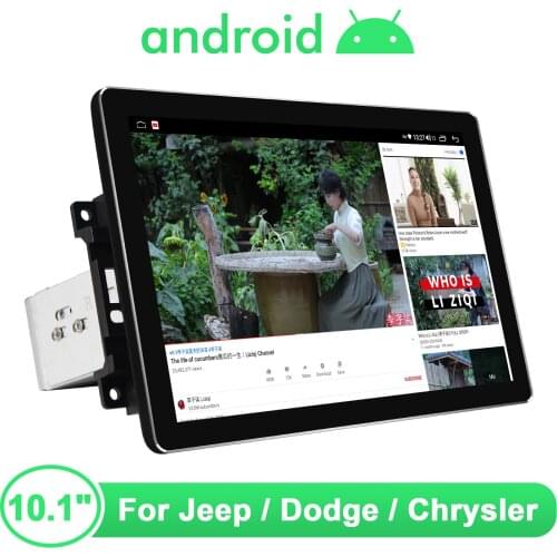 10.1" IPS 1920*1200 Car Radio 1din Android 10 Central Multimedia Player Audio GPS Car Intelligent System For Jeep/Dodge/Chrysler