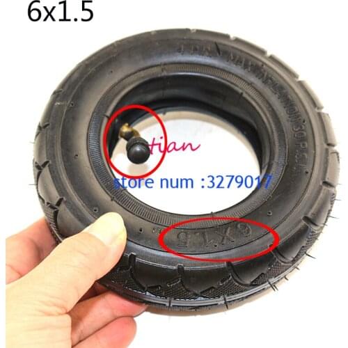 Free shipping 6X1.5 6x1 1/2 tires 6 Inch Scooter tyre and Inner Tube Set Electric Scooter Wheel Chair Truck tyre