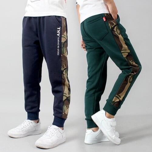 Spring Autumn Pants for Kids Fashion 2021 Children Camouflage Sport Pants Loose Long Trousers 8 To 12 Years Toddler Clothes New