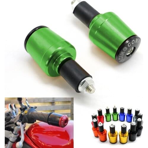 For KAWASAKI Z300 Z400 Z900RS Z1000 ZX6R ZX10R Z1000SX Z650 Z750 Z800 ER-6N Z900 7/8'' Handlebar Grips Handle Bar Cap End Plugs