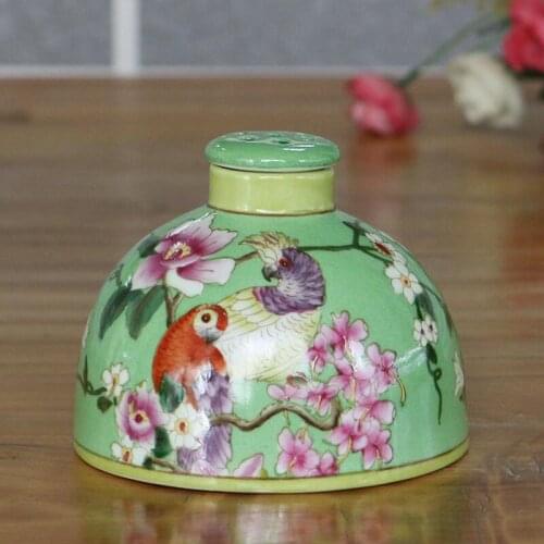 520ml Capacity Empty Handpainted Porcelain Reed Diffuser Bottle Home Decoration Bathroom Rattan Diffuser Aromatherapy Bottle