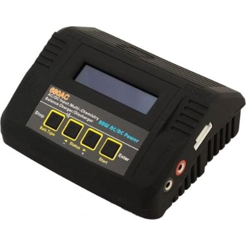 HTRC 680AC 80W 6A Battery Balance Charger AC/DC Dual Power RC Discharger For 1-6s LiPo/LiFe/Lilon Muti Battery Charger