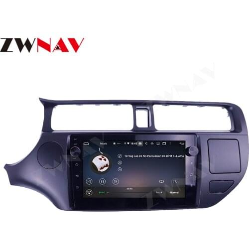 IPS GPS Navigation Touch Screen Car DVD Player Android 10 4+128G For Kia Rio 2010-2014 Auto Radio Multimedia Heard Unit