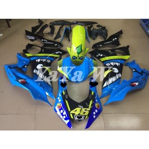 New ABS Fairings kit Fit for YAMAHA YZF-R6 2017 2018 2019 2020 R6 17 18 19 blue shark
