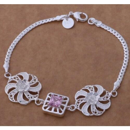 Beautiful fashion Silver plated charm Bracelet Gorgeous jewelry well made windmill /bdiajupa cpualhba AH205