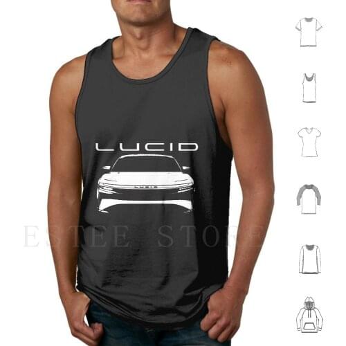 Best Car Electric " Lucid " Tank Tops Vest Electric Car Tesla Ccvi Air Lucid Air Lucid Automotive Luxury Elon Musk Us