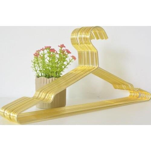 Heavy Duty Rose Gold Metal Shirt Coat Suit Clothes Hanger Pants Hangers Strong Space Saving Slim with Notches (10 pcs/Lot)