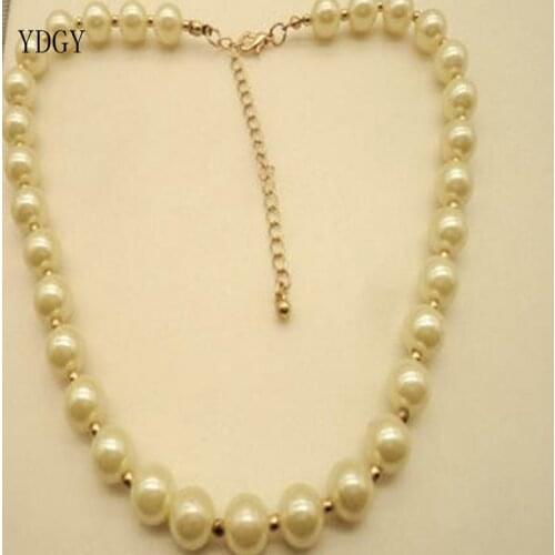 YDGY Fashion Retro Handmade Necklace Simple Temperament Girl Style Pearl Necklace