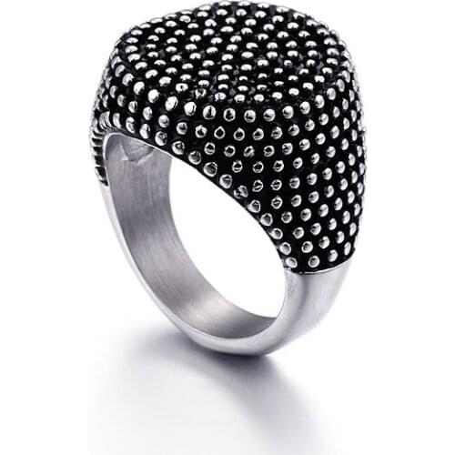 New fashion retro stainless steel ring male ring Titanium steel jewelry ring