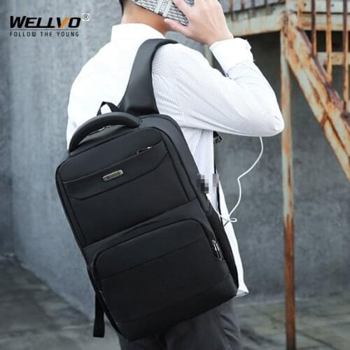 Mens Business Backpacks Male Large Capacity Travel Rucksack Laptop Bags With USB Interface Multi-pockets School Bag XA917ZC