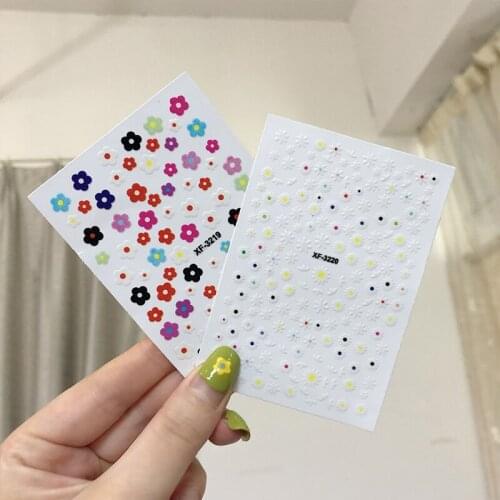 Avocado Strawberry Nail Stickers Art Decals Back Glue Sticker for Design Manicure Decorations Sticker for Nails Berries Flower