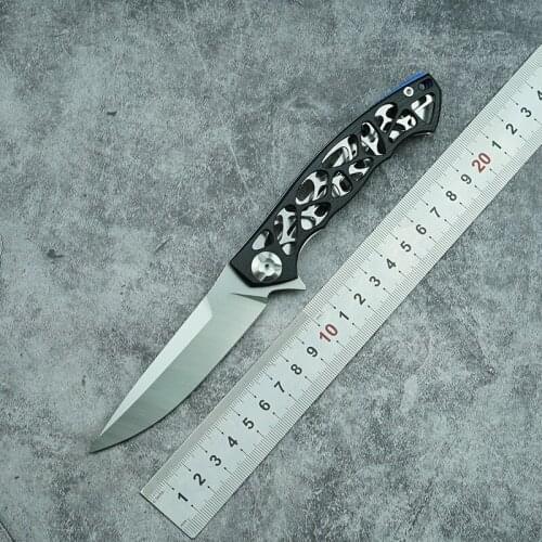 LEMIFSHE OEM Folding Knife D2 Blade G10+ Steel Handle Outdoor Camping Survival Kitchen Knife Fruit Knife EDC Tool