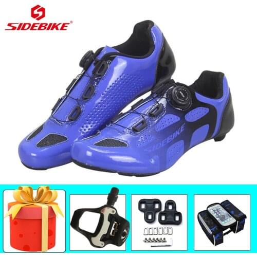 SIDEBIKE Road Cycling Shoes Men Self-locking Breathable Carbon Fiber Sole Bicycle Riding Sneakers Outdoor sapatilha ciclismo