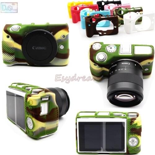 Rubber Silicon Case Body Cover Protector Soft Frame Housing For Canon EOS M3 EOSM3 Camera