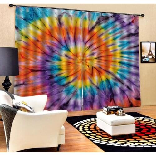 Morden curtains colorful Luxury Blackout 3D Window Curtains For Living Room Bedroom Customized size Blackout curtain