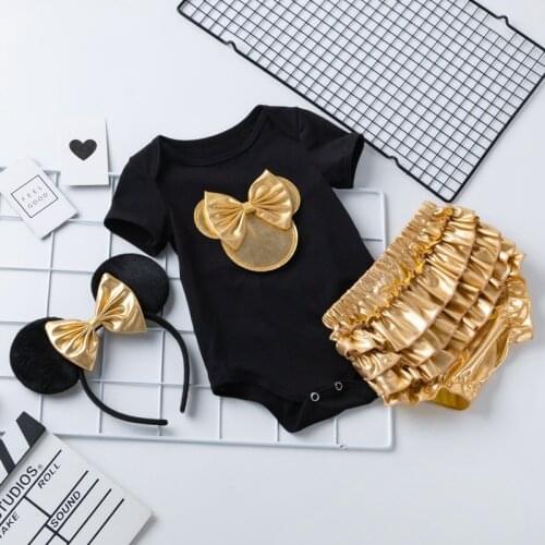 Baby Newborn Girl Clothes Set 2021 Summber New Style 3Pcs Infant Girls Clothing For Birthday Party 0-24 Months Outfits Kids Girl