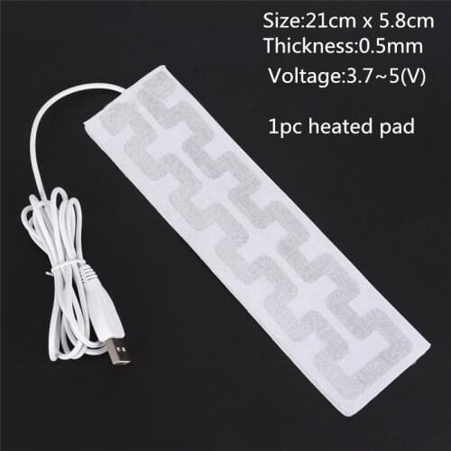 USB Charged Warm Paste Pads Waterproof Carbon Fiber Heating Pad Safe Portable Heating Warmer Pad For Shoes Gloves Pad Supplies