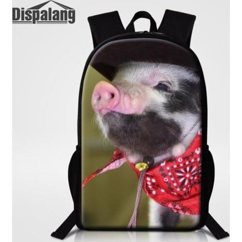 Dispalang Cartoon Pig High Quality Women Backpack Fashion School Bags For Teenager Girls Large Capacity Casual Women Backpacks