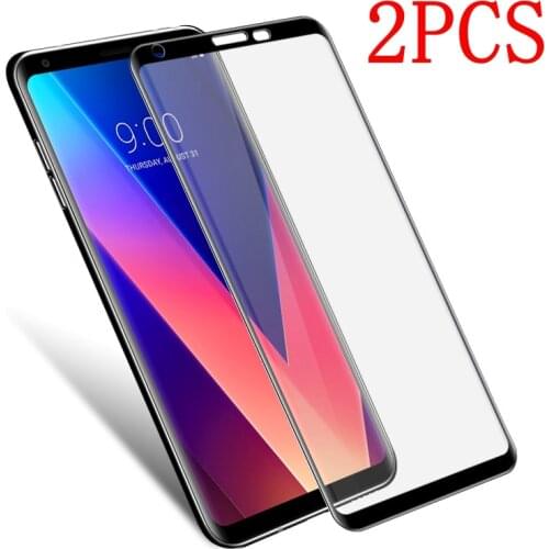 2PCS Full Cover Tempered Glass For LG V30 Screen Protector protective film For LG V30 Plus H930 H930DS H933 H931 H932 glass
