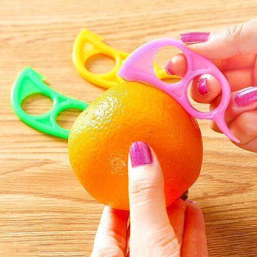 1pcs Home Creative Mouse Open Orange Mini Peel Orange Convenient Orange Peeler Pomegranate Orange Barker Party holiday gifts