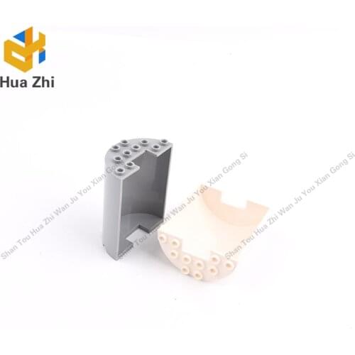 "Building Blocks Parts 87926 2PCS Cylinder Half 3 x 6 x 6 with 1 x 2 Cutout LEGOING MOCS Education"