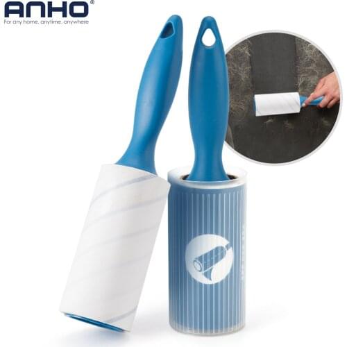 2021 Improved Lint Sticking Roller Dust Wiper Remover With Ergonomic Handle Brush Sticky Pet Dog Cat Hair Cleaning Accessories