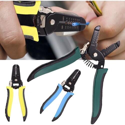 7 in 1 Wire Stripper Cable Wires Cutter Pliers Multipurpose Decrustation Pliers Household Crimping Electrician Stripping Tool