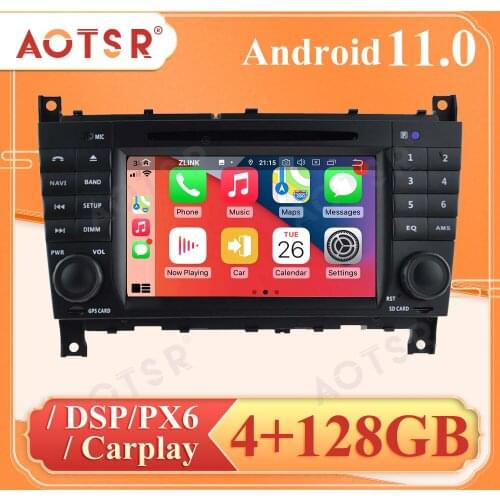8 Core DSP 4-129G Carplay For Mercedes Benz C-Class W203 2004 2005 2006 2007 Car DVD Radio Radio Navigation Stereo BT