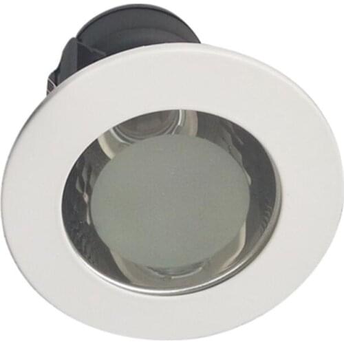 Free Shipping 3.5 inch E27 White Round Recessed Casing Downlight Holder e27 with Glass cover