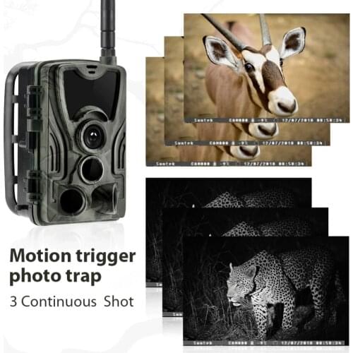 Cellular Hunting Trail Camera Wildlife Infrared 2G MMS SMTP Photo Trap Wireless Surveillance HC801M 16MP 1080P Night Vision