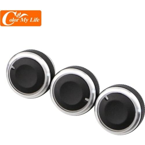 Color My Life Car AC Knob Fit for Perodua Viva 2007 - 2021 Accessories Interior Air Conditioning Control Switch Button Knobs