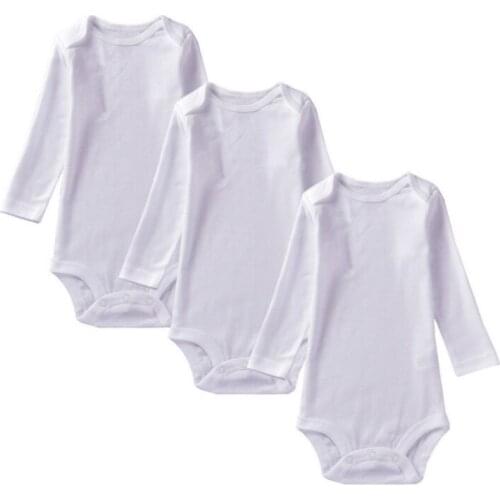 Baby Bodysuits 3 PCs/Lots 100% Cotton Clothes Long Sleeve Baby Girl Boys Jumpsuits New Born Baby Clothing 3 Months-3 Years