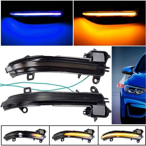 2PCS For BMW F20 F21 F22 F33 F34 X1 E84 F36 F87 M2 1 2 3 4 Series Dynamic Blinker Turn Signal LED Mirror Light