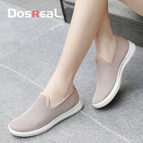 Dosreal Women Spring Flats Shoes Breathable Fashion Sneakers For Females Slip on Loafers Shoes Womens Creepers Moccasins