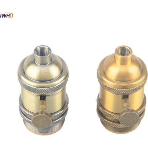 IWHD Portalamparas Edison E27 Lamp Holder Base With Switch Douille Vintage E27 Socket Bulb Holder 110-220v