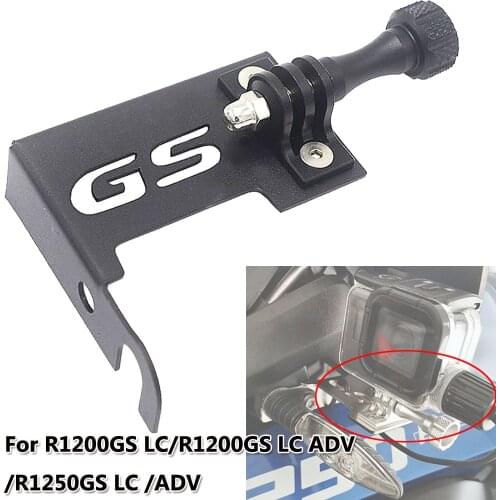 For BMW R1200GS LC ADV 2013 2014 2015 2016 Motorcycle Front Left Camera Support Bracket Gopro Mount Bracket Silver