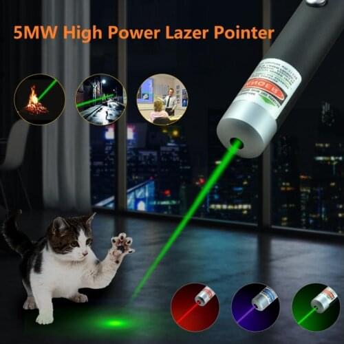 5MW High Power Lazer Pointer 650Nm 532Nm Laser Sight Light Pen Funny Cat Artifact Powerful Laser Meter Tactical Pen